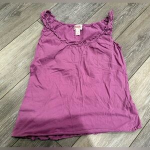 Mossimo Supply Co. Pink Purple Ruffled Camisole